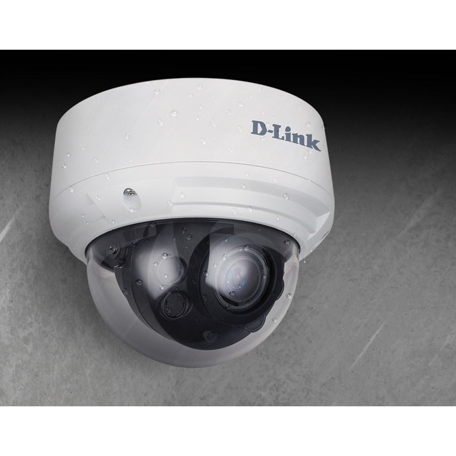 D-Link DCS-4618EK Vigilance 8 Megapixel HD Network Camera - Dome, Varifocal Lens, 3.6x Optical Zoom, Built-in IR LED, Motion Detection
