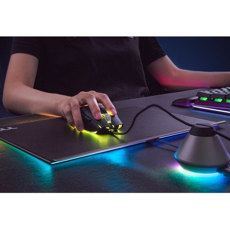 Thermaltake GMP-MP1-BLKHMC-01 ARGENT MP1 RGB Gaming Mouse Pad, Anti-slip, 2 Year Warranty