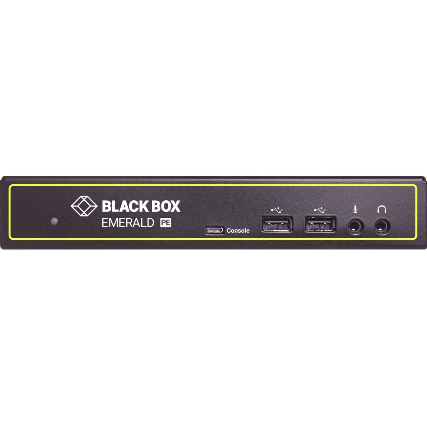 Black Box EMD2002PE-R-P Emerald KVM Extender Receiver, 2 Computers, 328 ft Range