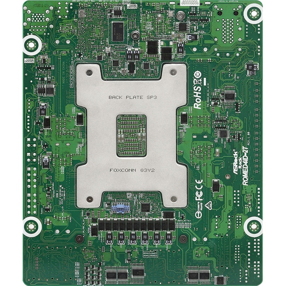 ASRock ROMED4ID-2T AMD EPYC 7002 SP3 LGA4094 DDR4 Deep mini-ITX Desktop Motherboard, AST2500 Graphics, 256GB Max Memory, 16 SATA Interfaces