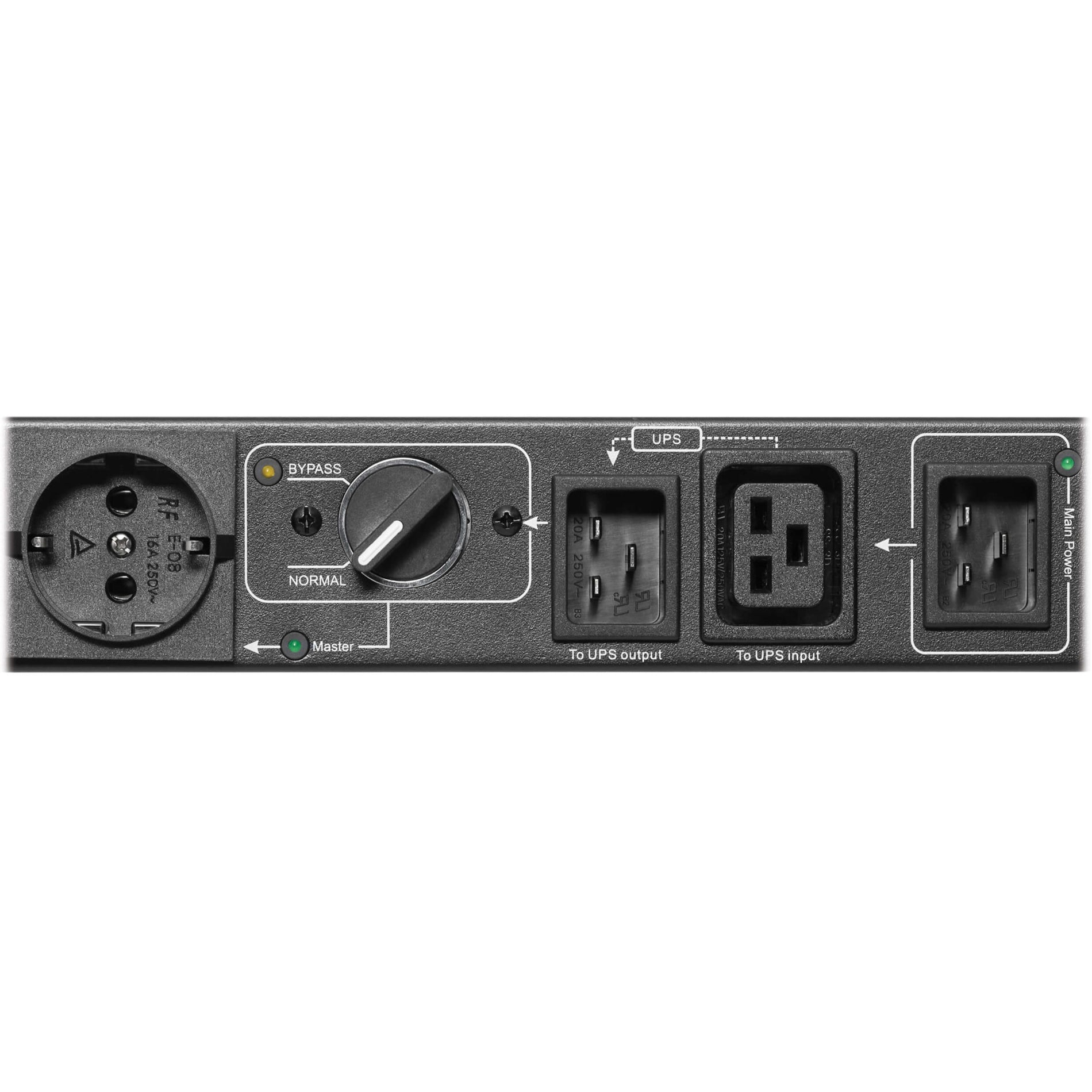 Tripp Lite PDUBHV20D PDU 4-Outlets, 230V AC, 16A, 3800W, Wall/Rack-Mountable