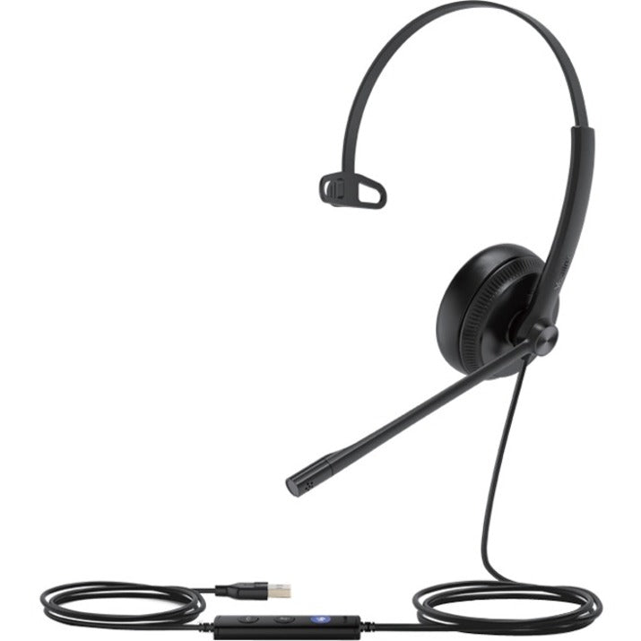 Yealink 1308047 USB Wired Headset, Unified Communication, Adjustable Boom, Lightweight, Plug and Play
