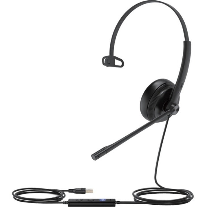 Yealink 1308046 USB Wired Headset, Microsoft Teams Button, Adjustable Boom, Lightweight, Plug and Play