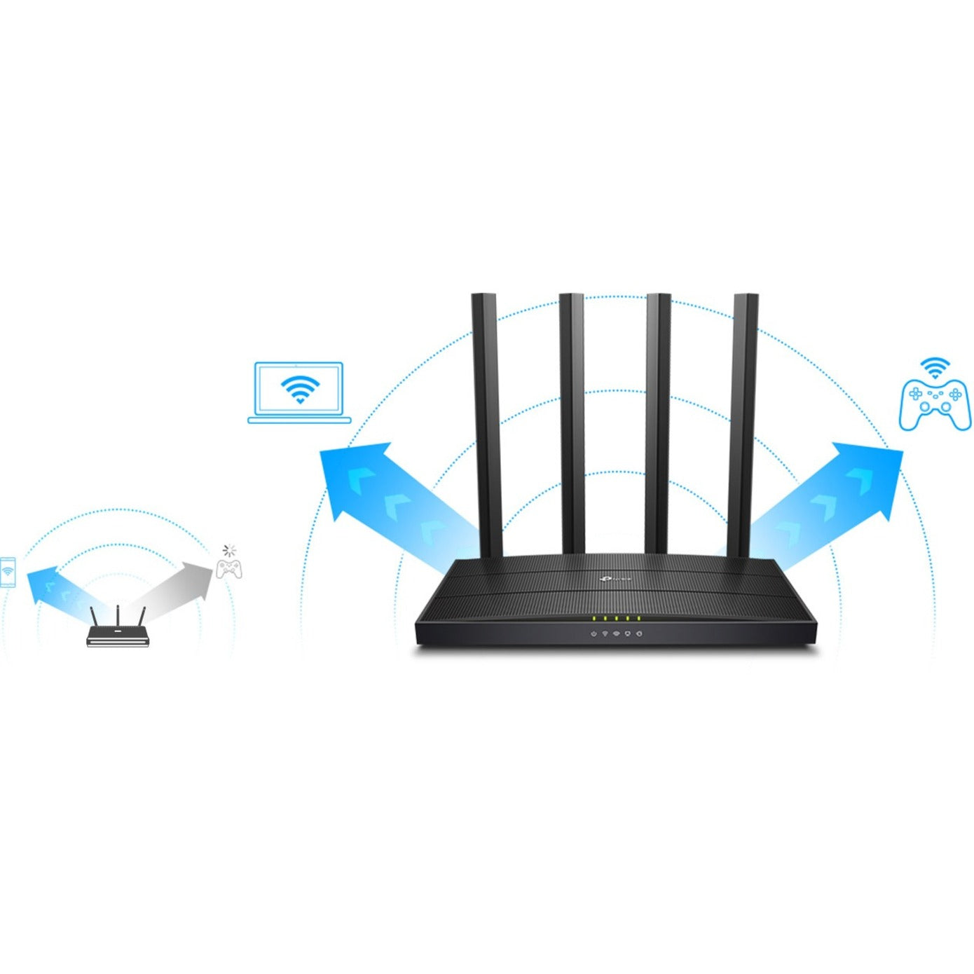 TP-Link ARCHER A6_V3 AC1200 Wireless MU-MIMO Gigabit Router, Dual Band, 2 Year Warranty