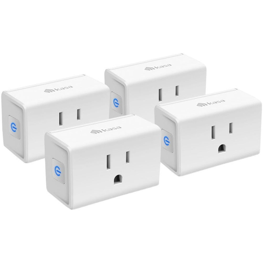 Kasa Smart EP10P4 Smart WiFi Plug Mini 15A - 4-Pack, Control Your Electrical Devices with Ease