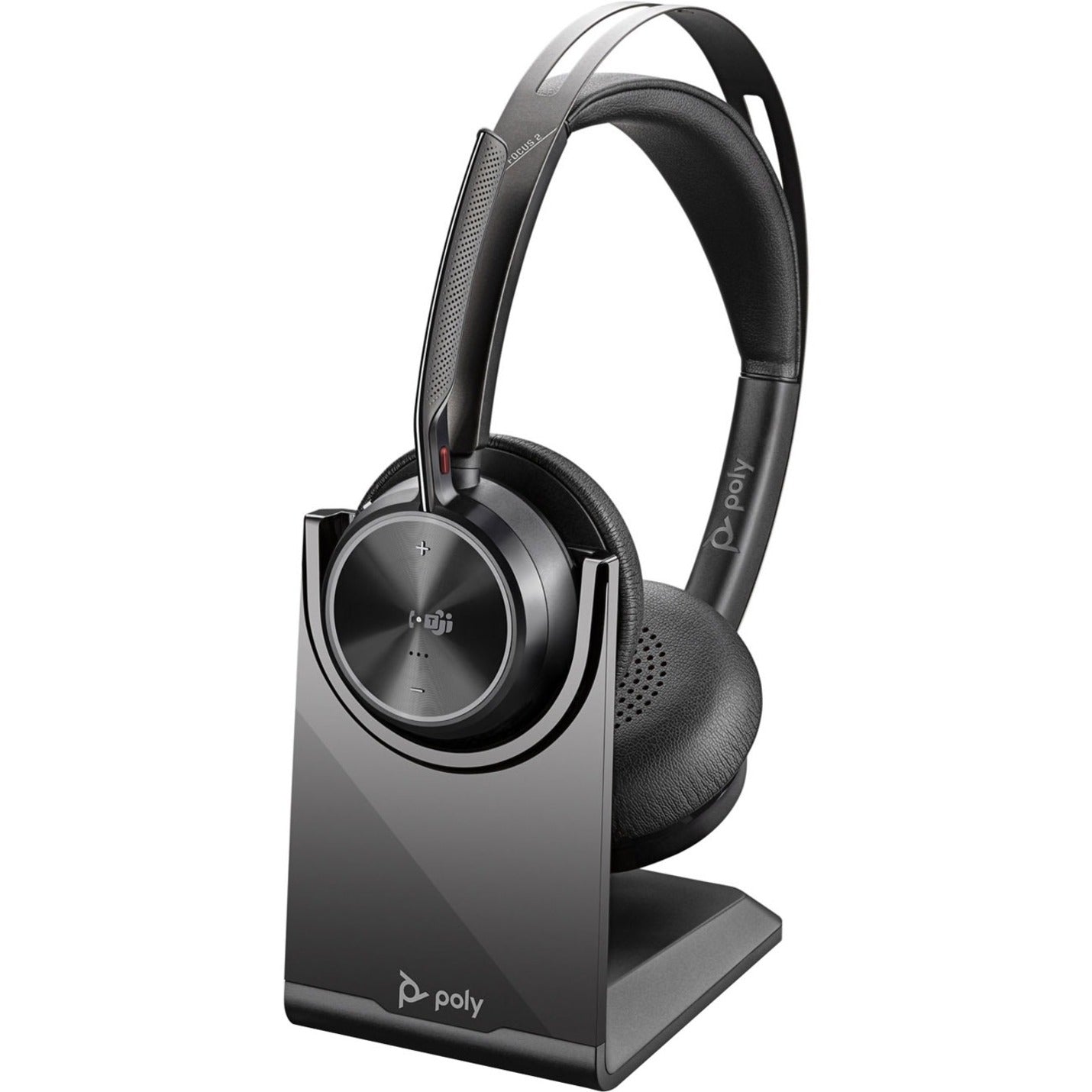 Poly 213727-02 Voyager Focus 2 Headset, Wireless Bluetooth Stereo Headphones with Noise Cancelling, 2 Year Warranty