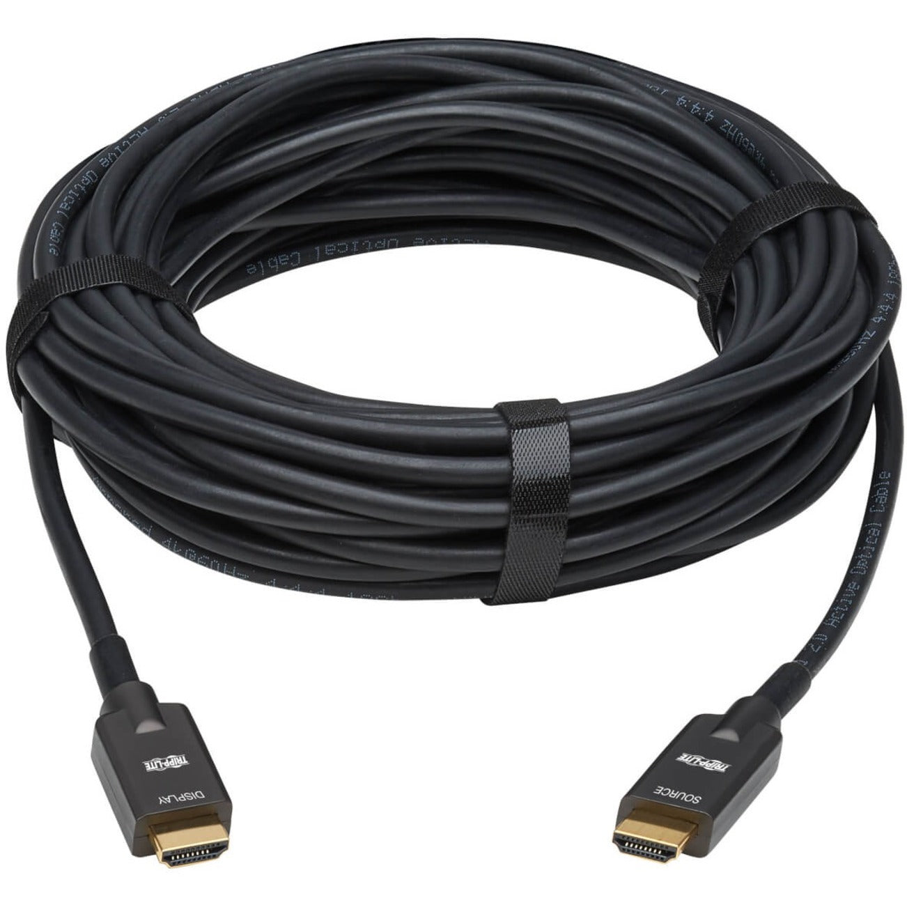 Tripp Lite P568FA-10M Fiber Optic Audio/Video Cable, 32.81 ft, Armored, 18 Gbit/s, 3840 x 2160, HDMI 2.0