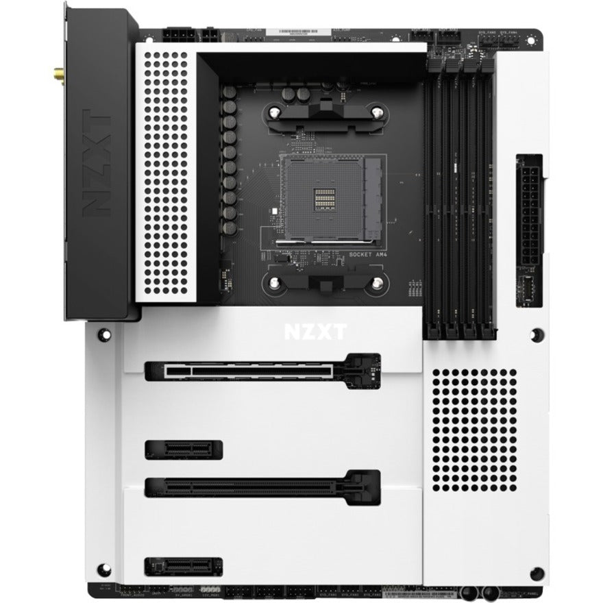 NZXT N7-B55XT-W1 N7 B550 Gaming Desktop Motherboard, AMD B550 Chipset, Socket AM4, ATX, Matte White