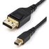 StarTech.com 3ft 1m VESA Certified Mini DisplayPort to DisplayPort 1.4 Cable, 8K 60Hz HBR3 HDR, Super UHD 4K 120Hz, mDP to DP Slim Cord (DP14MDPMM1MB) Main image