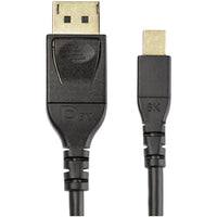 StarTech.com 3ft 1m VESA Certified Mini DisplayPort to DisplayPort 1.4 Cable, 8K 60Hz HBR3 HDR, Super UHD 4K 120Hz, mDP to DP Slim Cord (DP14MDPMM1MB) Alternate-Image3 image
