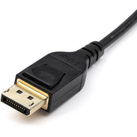 StarTech.com 3ft 1m VESA Certified Mini DisplayPort to DisplayPort 1.4 Cable, 8K 60Hz HBR3 HDR, Super UHD 4K 120Hz, mDP to DP Slim Cord (DP14MDPMM1MB) Alternate-Image1 image