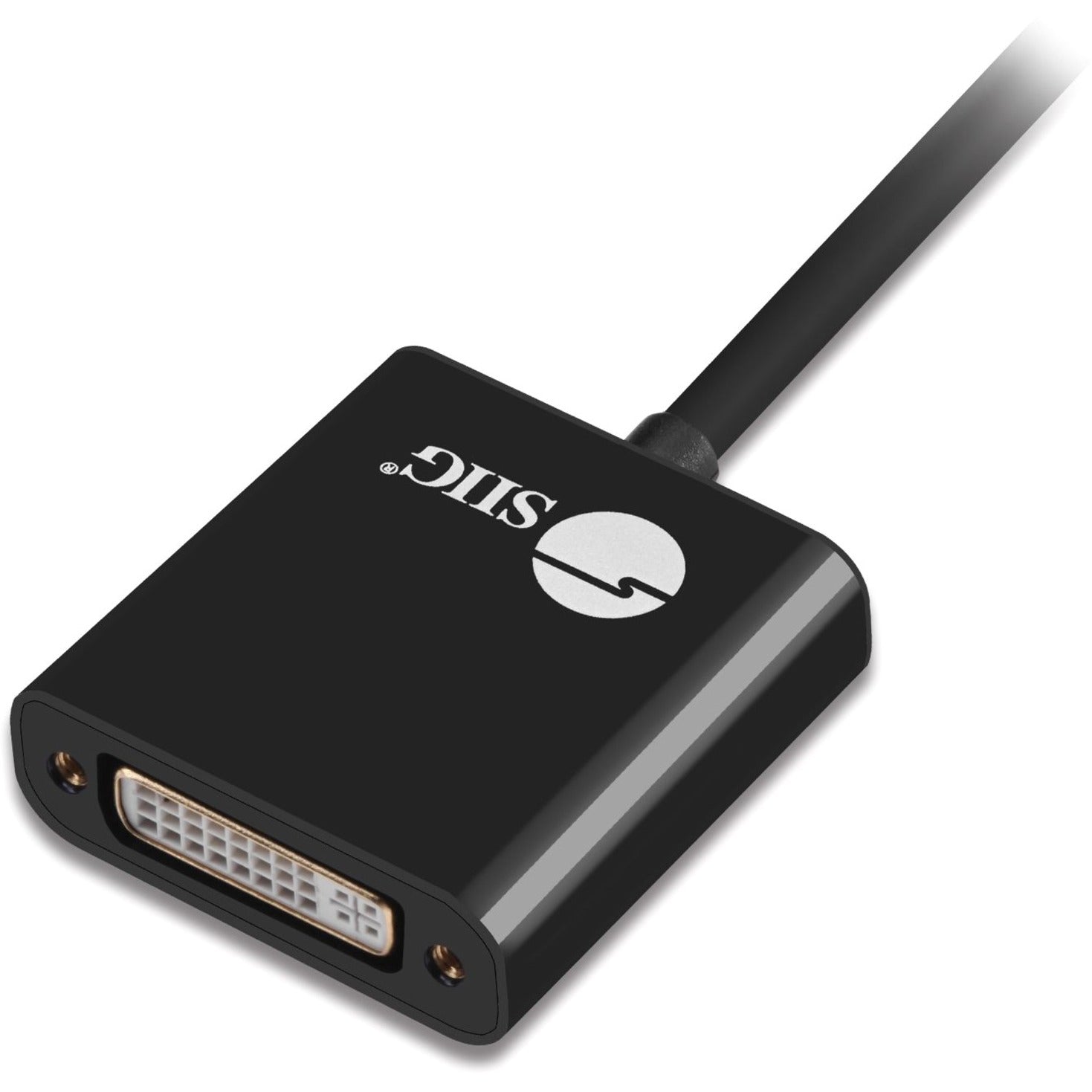 SIIG CB-DP1X12-S1 Mini DisplayPort to DVI Adapter - Active, Triple Shielded, Plug & Play, Supports 3840 x 2160 Resolution