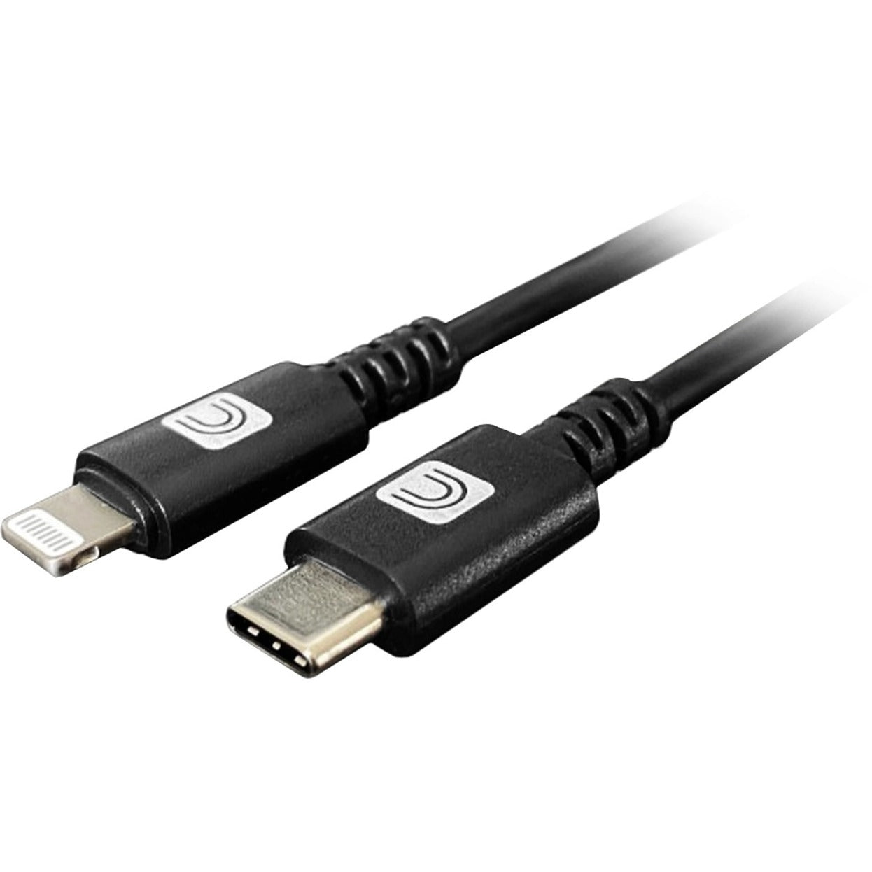 Comprehensive LTNG-USBC-3PROBLK Pro AV/IT Lightning Male to USB-C Male Cable Black 3ft, Lifetime Warranty, MFI Certified, Fast Data Transfer