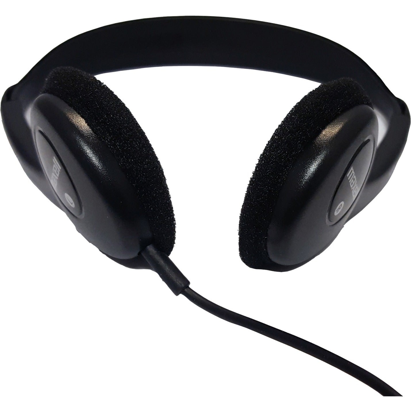 Maxell 199845 Headset, On-ear, Lightweight, Adjustable Headband, Black