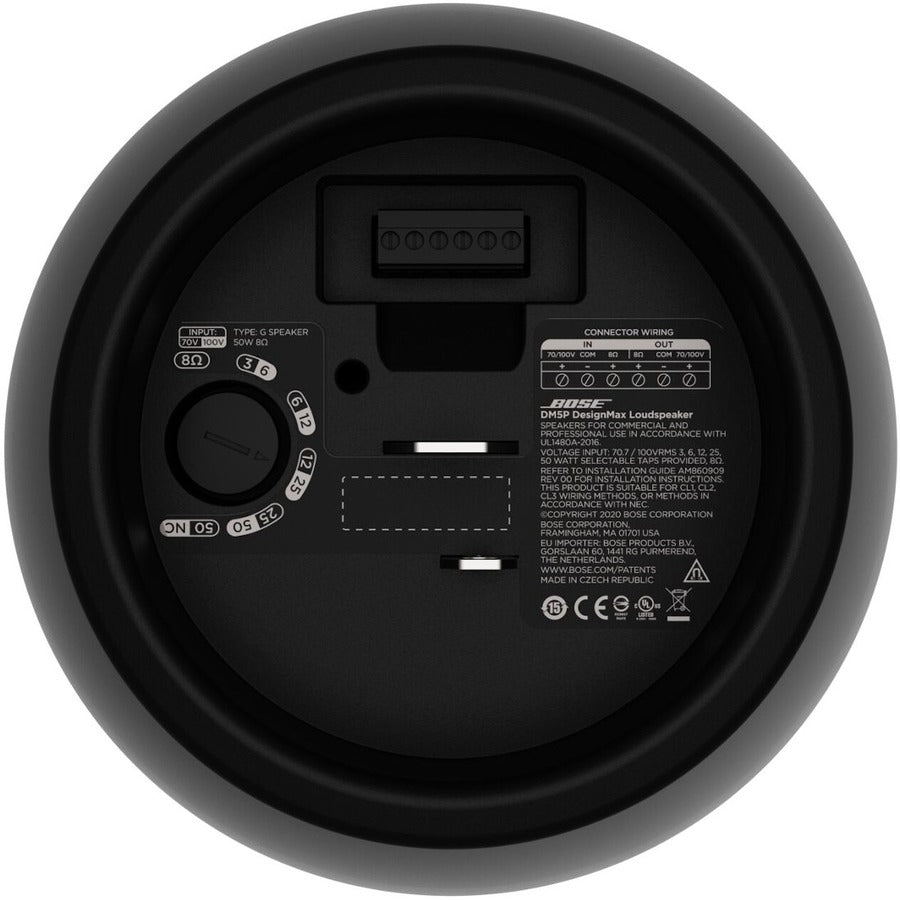 Bose Professional 841166-0110 DesignMax DM5P Pendant Loudspeaker, Commercial Speaker, 8 Ohm, 50W RMS Output Power, Black
