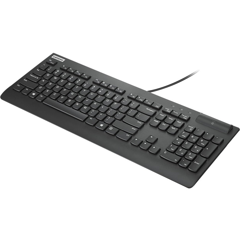 Lenovo 4Y41B69353 Smartcard Wired Keyboard II-US English, Adjustable Tilt, LED Indicator, Low-profile Keys, Full-size Keyboard