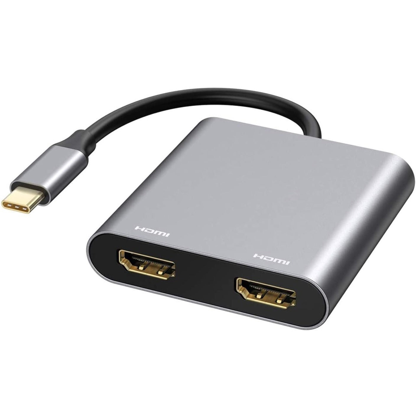 4XEM 4XUSBCHUB07 Dual HDMI USB-C Dock, 2 HDMI Outputs, 1 USB 3.0 Port, 100W Power Supply