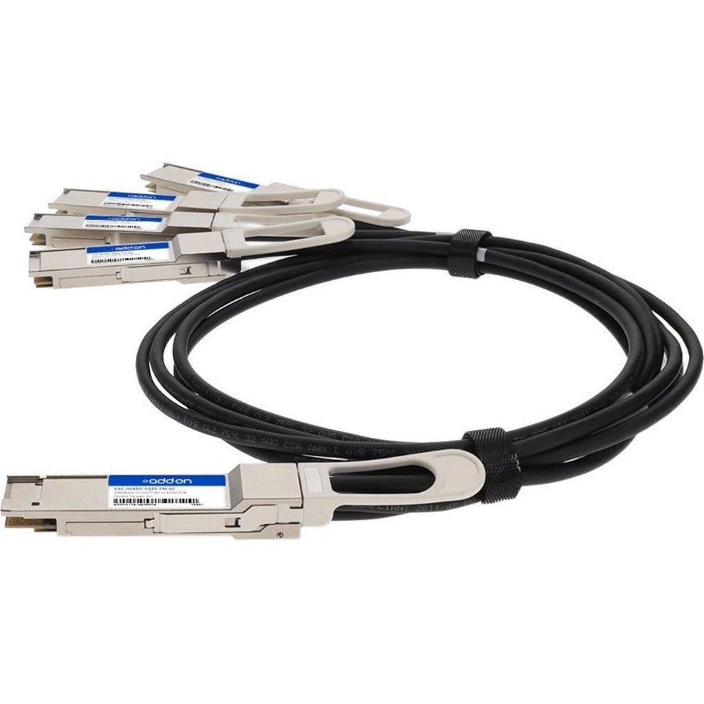 AddOn CAB-D-4Q-400G-1M-AO Twinaxial Network Cable, 3.28 ft, 400 Gbit/s, Shielded
