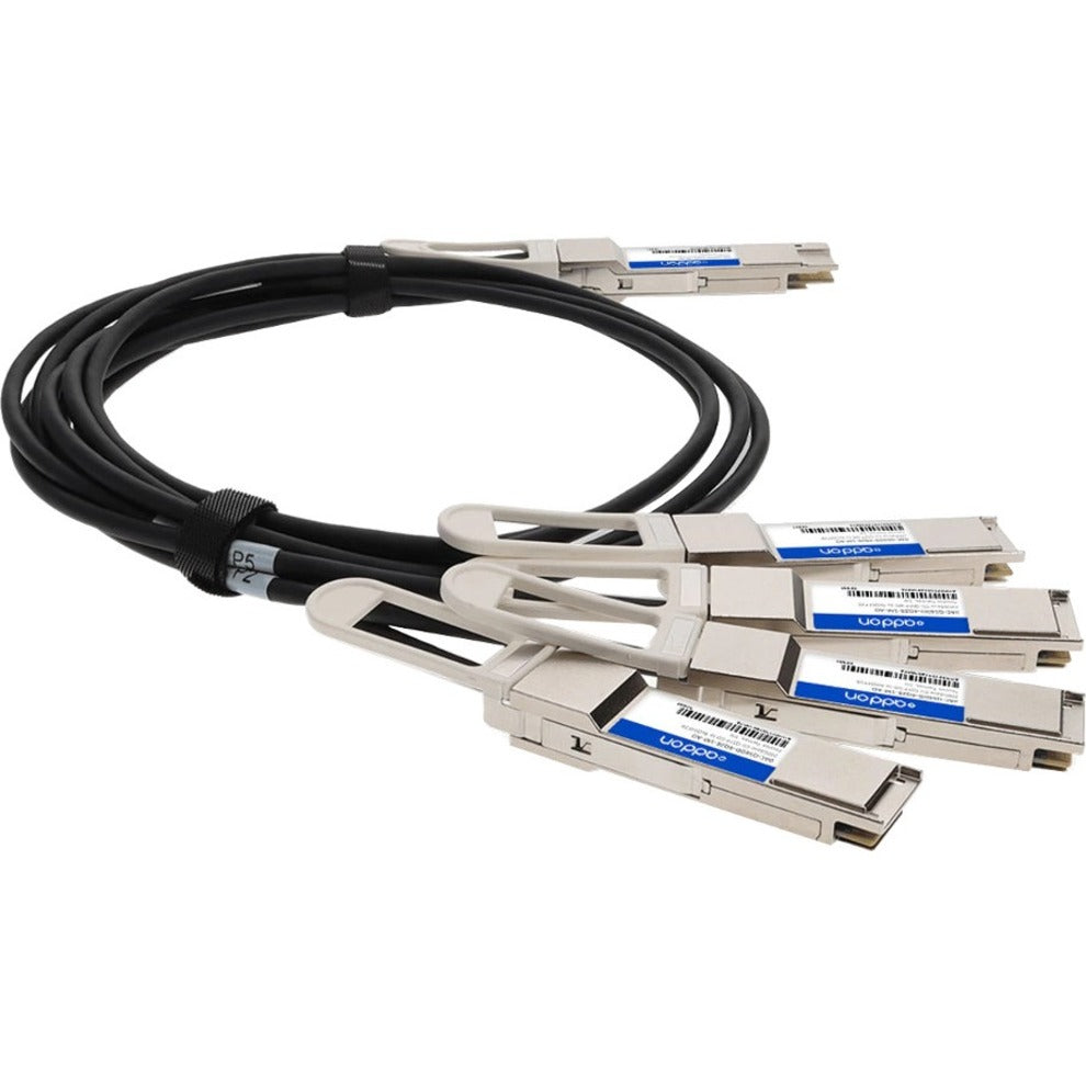 AddOn QDD4QSFP56400CU1M-AO Twinaxial Network Cable, 3.28 ft, 400 Gbit/s, EMI/EMC Shield