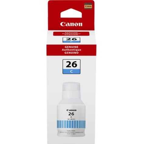 Canon 4421C001 GI-26 Pigment Cyan Ink Bottle, High Yield, 132 mL