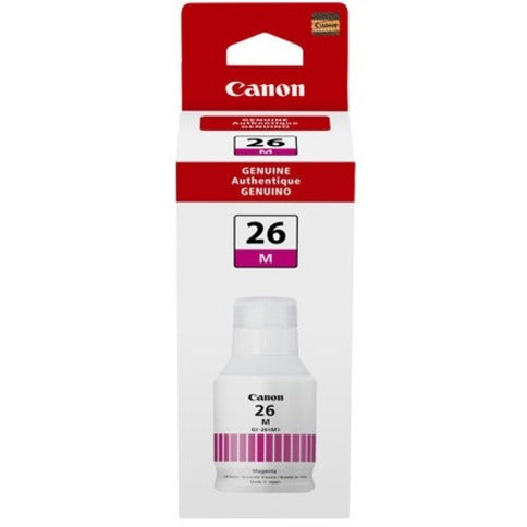 Canon 4422C001 GI-26 Pigment Magenta Ink Bottle, High Yield, 132 mL, 14,000 Pages
