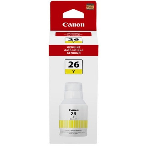 Canon 4423C001 GI-26 Pigment Yellow Ink Bottle, High Yield, 132 mL, 14,000 Pages