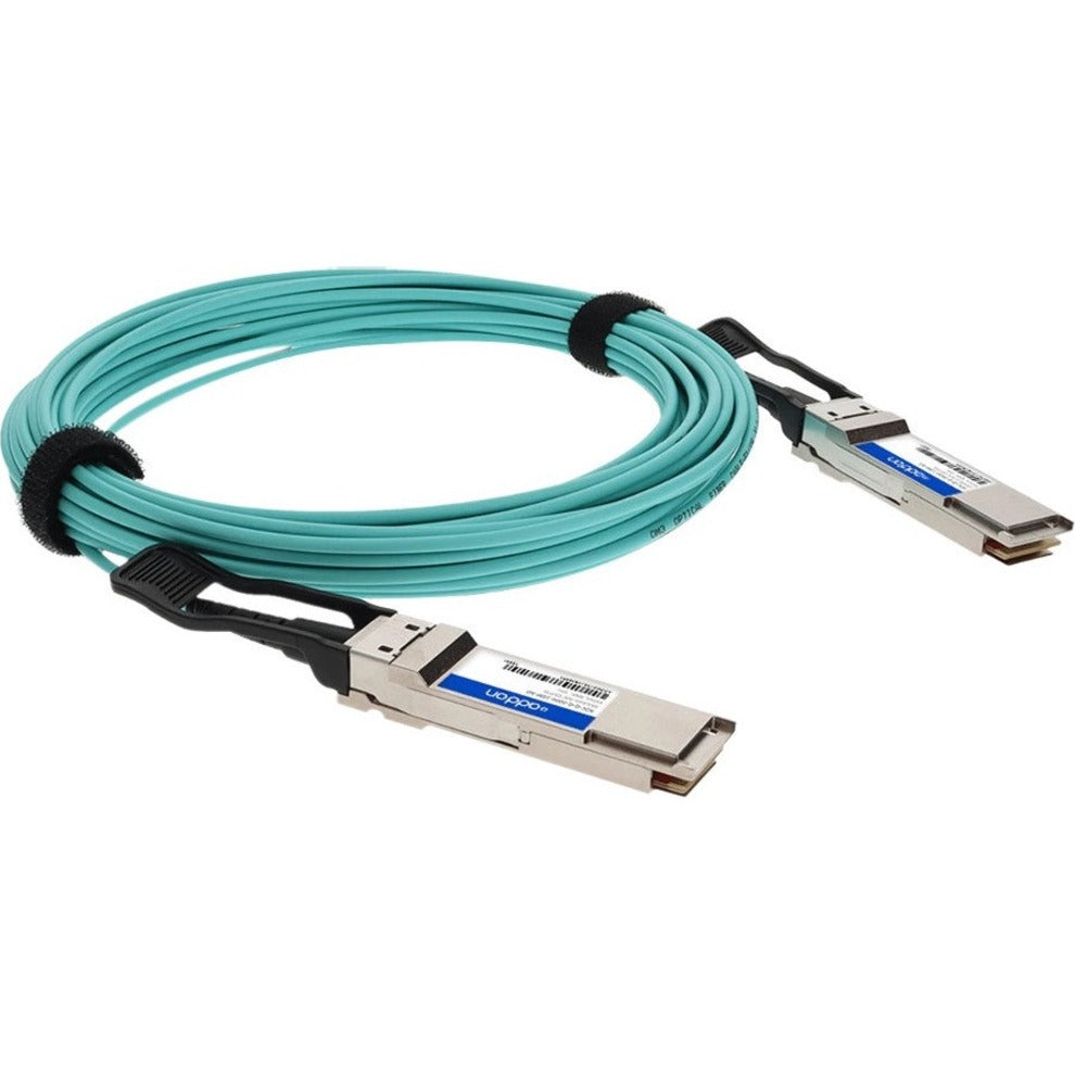 AddOn AOC-Q-Q-200G-7M-AO Fiber Optic Network Cable, 200 Gbit/s Data Transfer Rate, 22.97 ft Cable Length