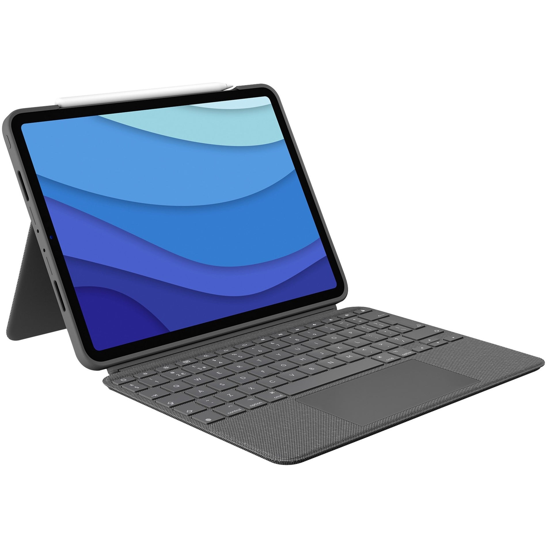 Logitech 920-010095 Combo Touch iPad Pro 11" Keyboard Case, Backlit Keyboard, Trackpad - Oxford Gray