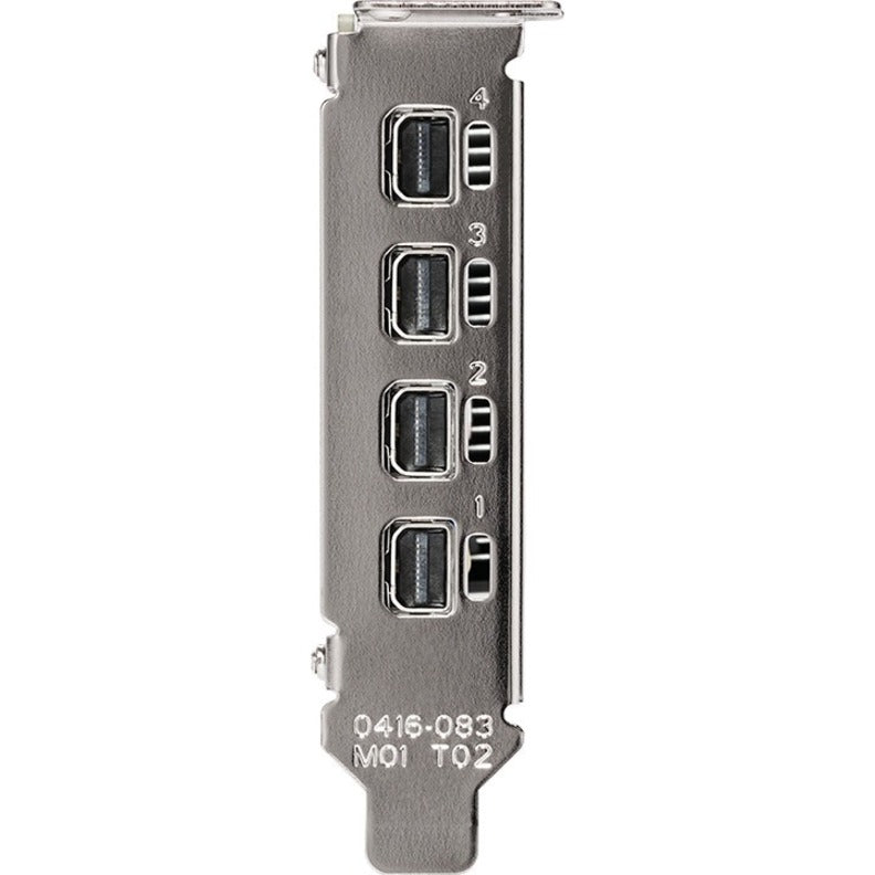 PNY VCNT600-PB T600 Professional Graphics Card, 4 GB GDDR6, Low-profile, 4 Mini DisplayPort Outputs