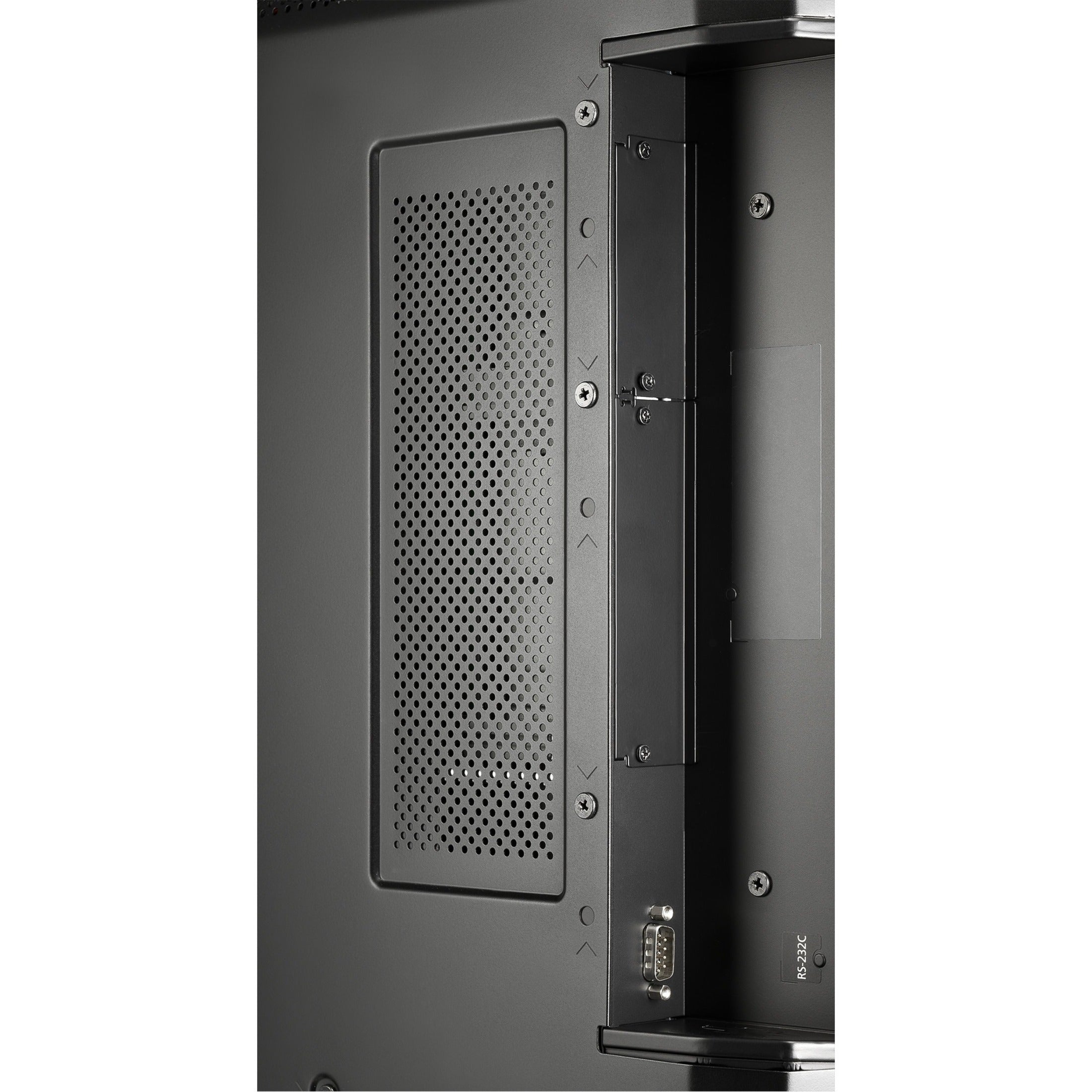 Close-up of NEC P495 display's thermal management system and ventilation-alternate-image5