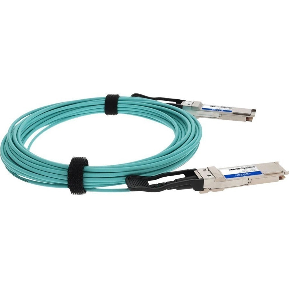 AddOn QSFP200GBAOC7MAO Fiber Optic Network Cable, 200 Gbit/s Data Transfer Rate, 23 ft Cable Length