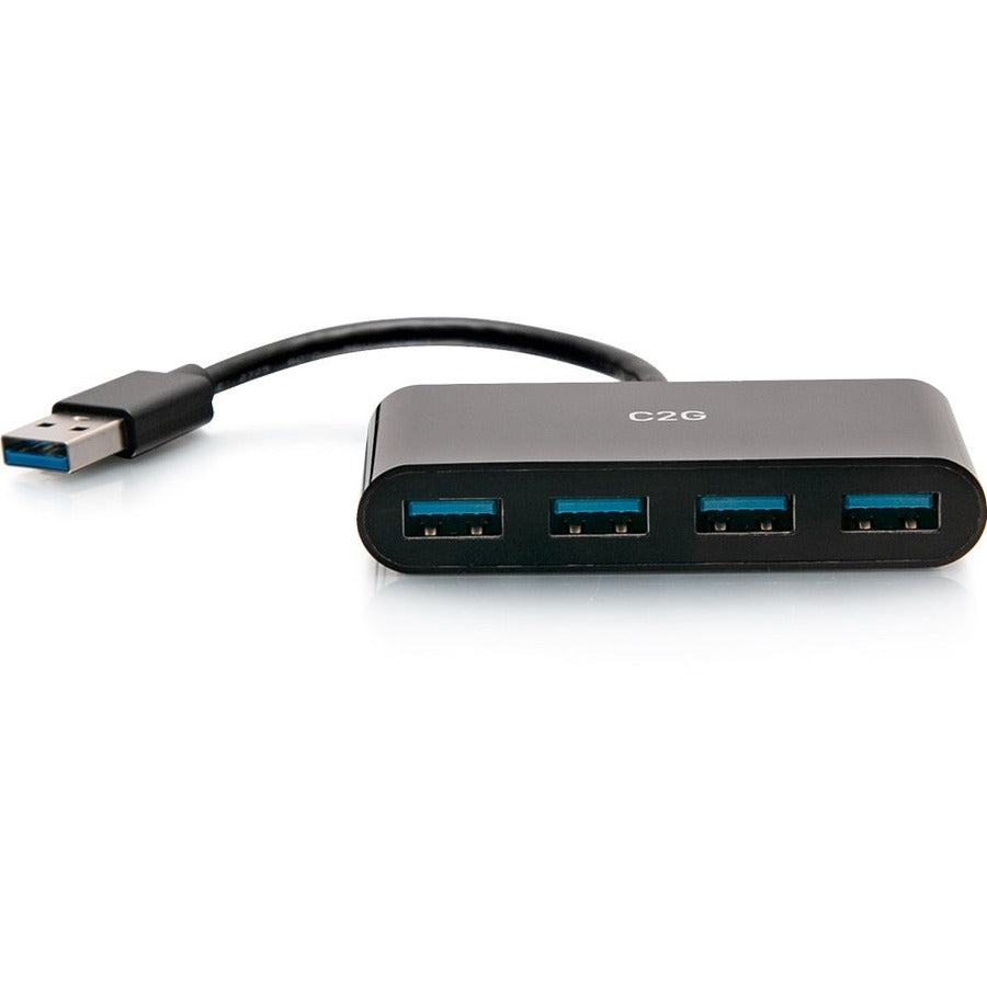 C2G C2G54461 USB Hub, 4 USB 3.0 Ports, Plug-and-Play Connectivity