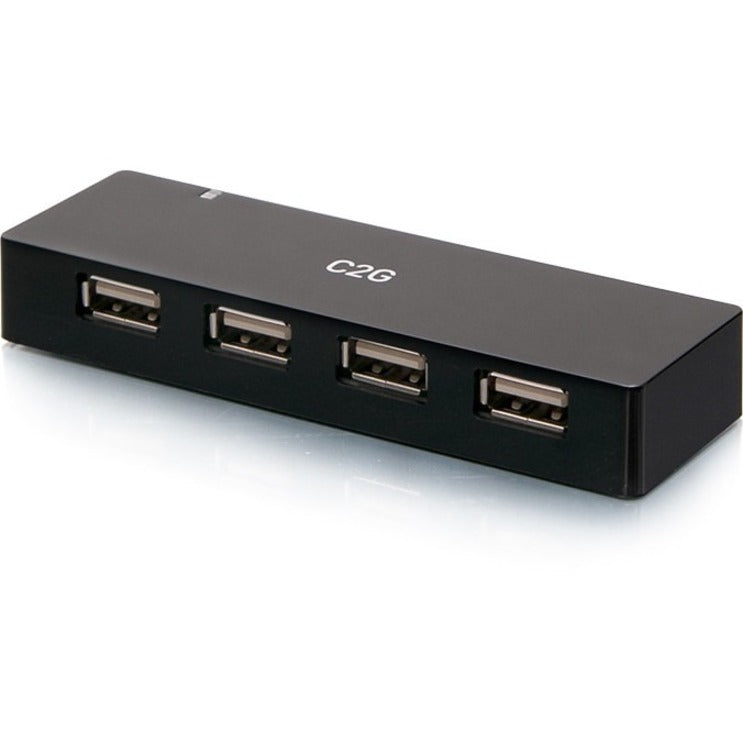 C2G C2G54463 USB Hub, 4-Port USB-A Hub with 5V 2A Power Supply