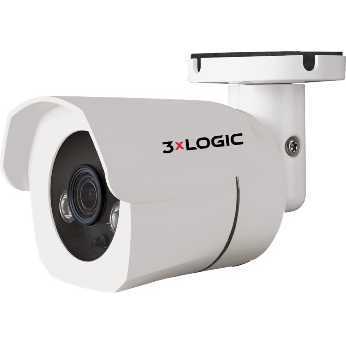 3xLOGIC VX-5M4-MB-IW-C128 Visix Network Camera, 5MP, 4mm Lens, SD Card Local Storage, Motion Detection, Indoor/Outdoor