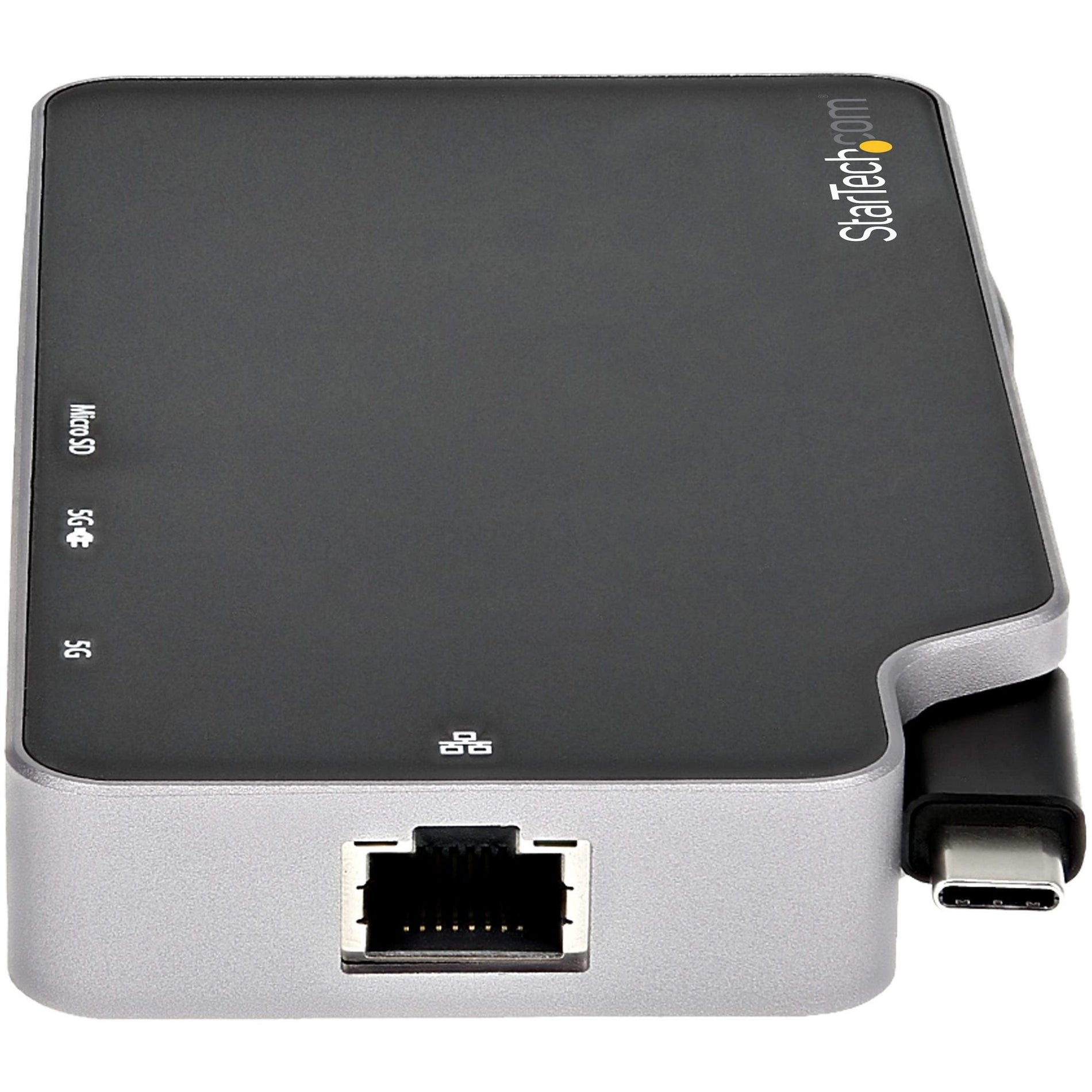 StarTech.com CDP2HVGUASPD USB C Multiport Adapter USB-C to 4K HDMI or VGA Video with 100W PD Pass-through 10Gbps USB Hub/MicroSD/GbE USB-C Mini Dock