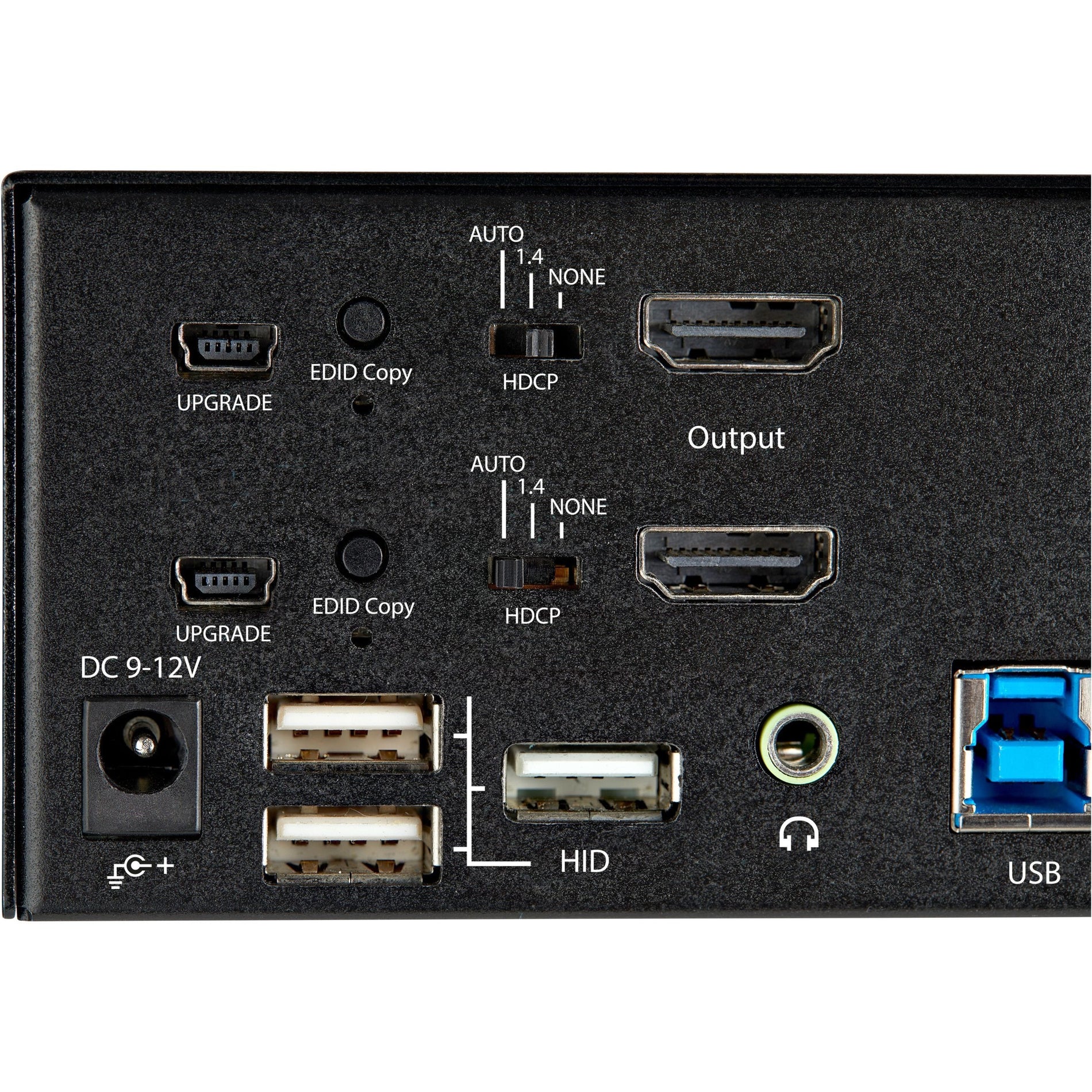 StarTech.com SV231DHU34K6 KVM Switch, 2 Port Dual Monitor HDMI, 4K 60Hz UHD HDR, USB 3.0 Hub, Audio