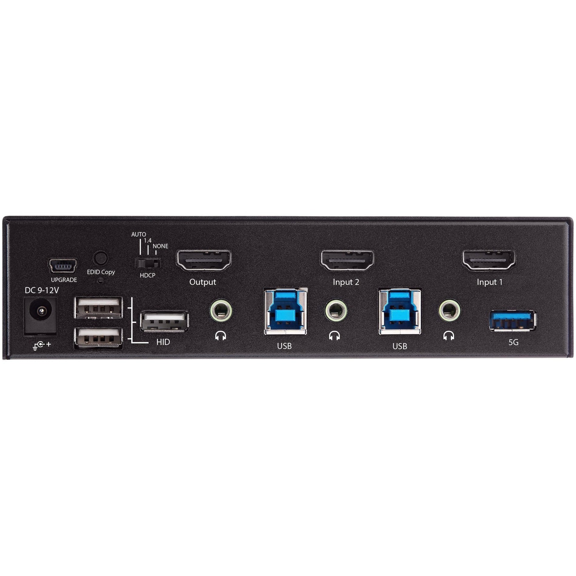 StarTech.com SV231HU34K6 2 Port HDMI KVM Switch 4K 60Hz UHD HDR, Single Monitor, USB 3.0 Hub, Audio, Hotkey Switching, TAA
