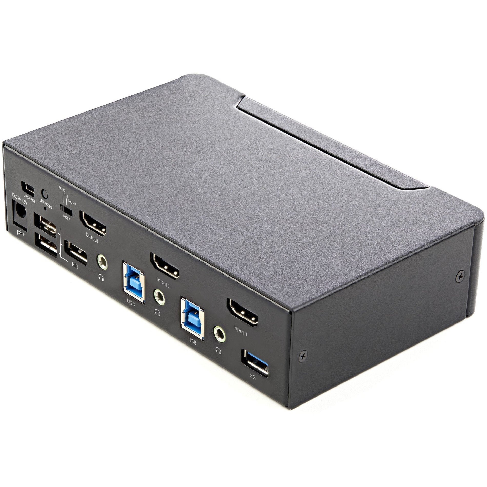 StarTech.com SV231HU34K6 2 Port HDMI KVM Switch 4K 60Hz UHD HDR, Single Monitor, USB 3.0 Hub, Audio, Hotkey Switching, TAA