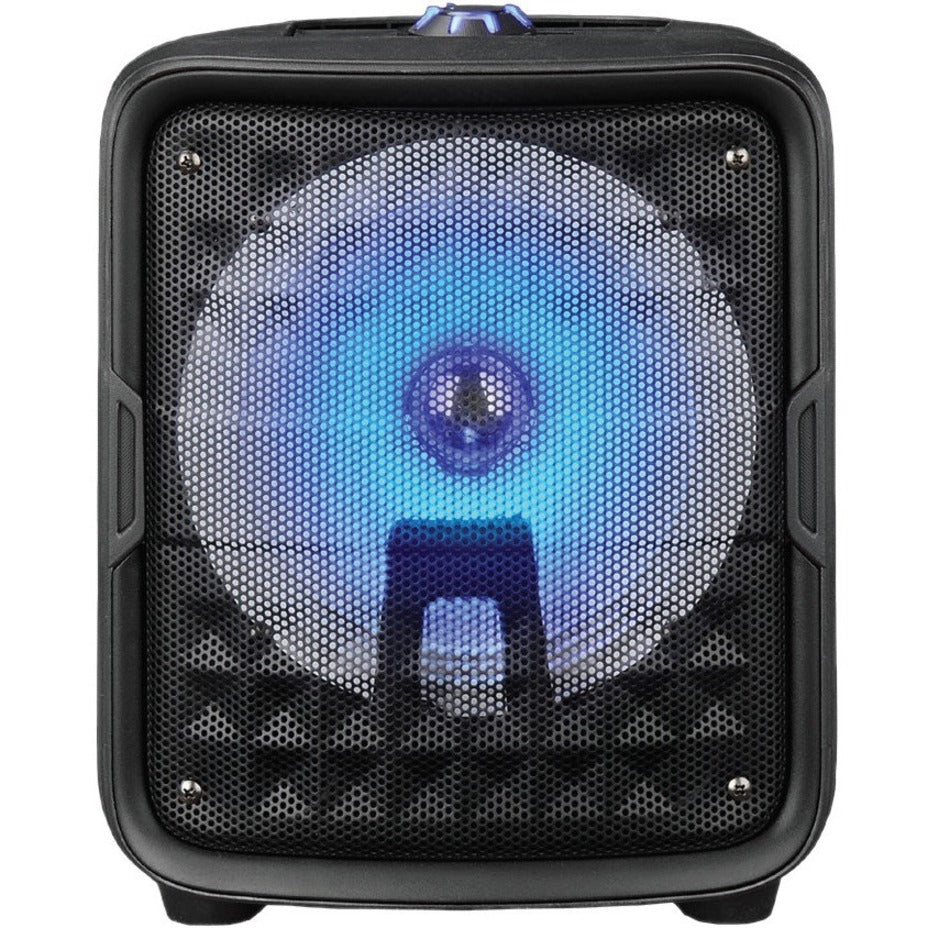 IQ Sound IQ-6608DJBTBLK 8" Bluetooth Speaker with True Wireless Technology, 15W RMS Output Power, MicroSD Memory Card Supported, 90 Day Limited Warranty