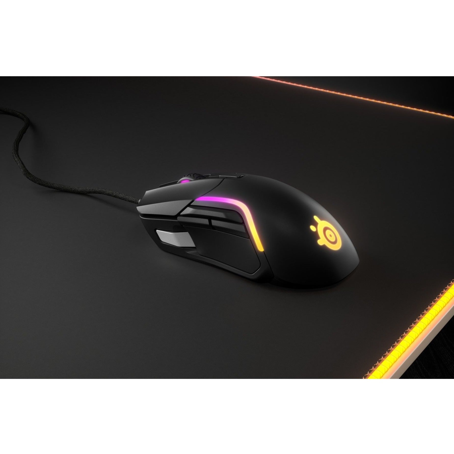 SteelSeries 62551 Rival 5 Gaming Mouse, Ergonomic Fit, 18000 DPI, 9 Programmable Buttons