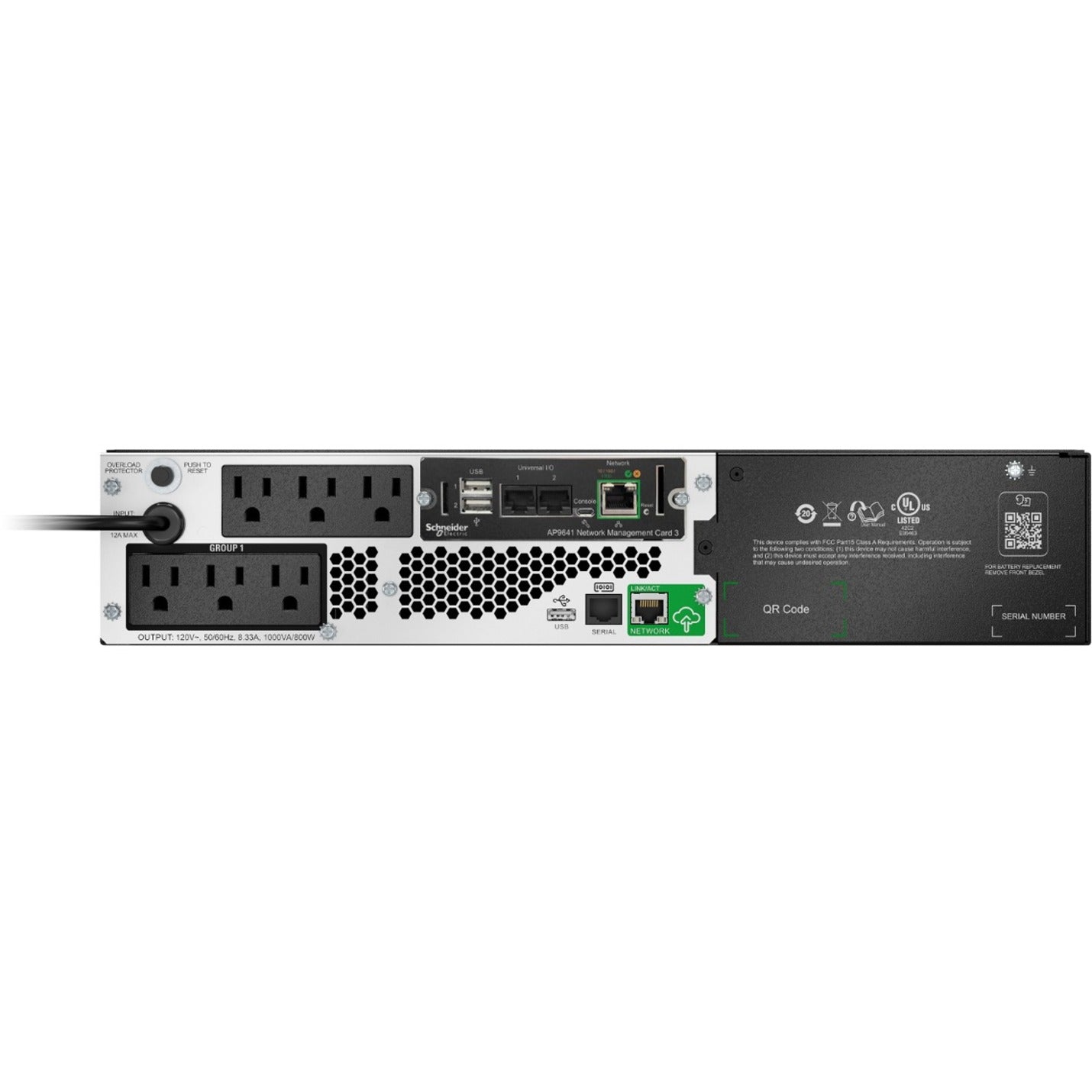 APC Smart-UPS 1000VA Rack-mountable UPS (SMTL1000RM2UCNC)