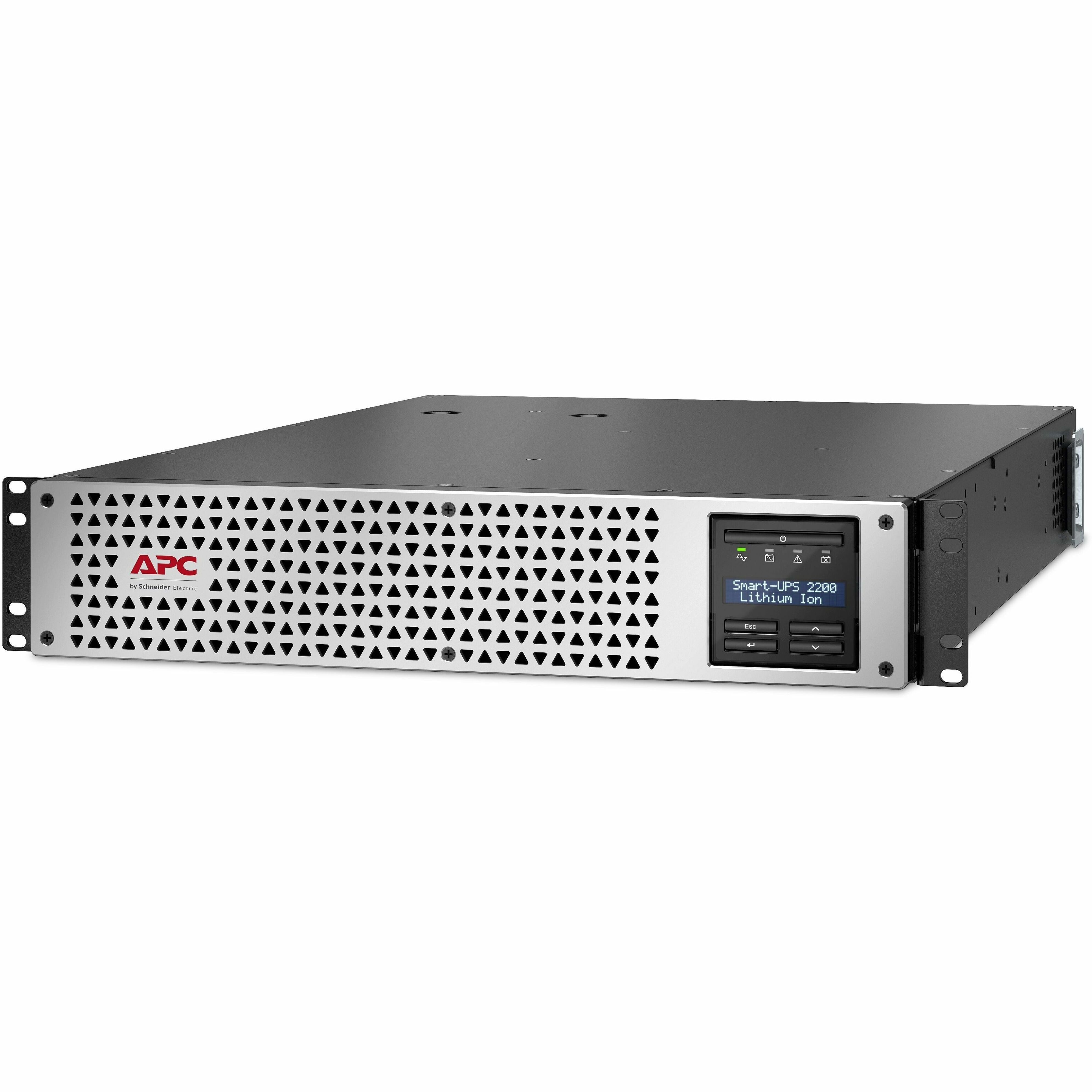 APC SMTL2200RM2UCNC Smart-UPS Lithium-Ion 2200VA 120V with SmartConnect Port and Network Card, 5-Year Warranty