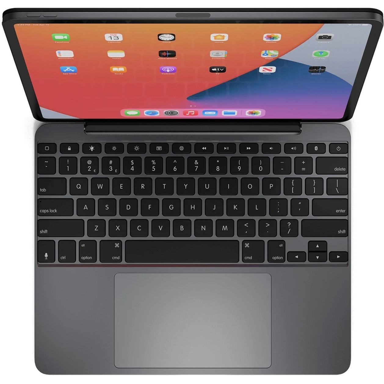 Brydge BRY6032 12.9 MAX+ Wireless Keyboard With Trackpad For iPad Pro 12.9-inch, Space Gray, Backlit, Bluetooth 5