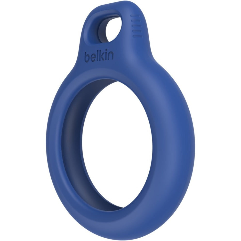 Belkin F8W974BTBLU Secure Holder with Strap for AirTag, Blue - Secure, Durable, Sturdy, Scratch Protection, Twist Lock