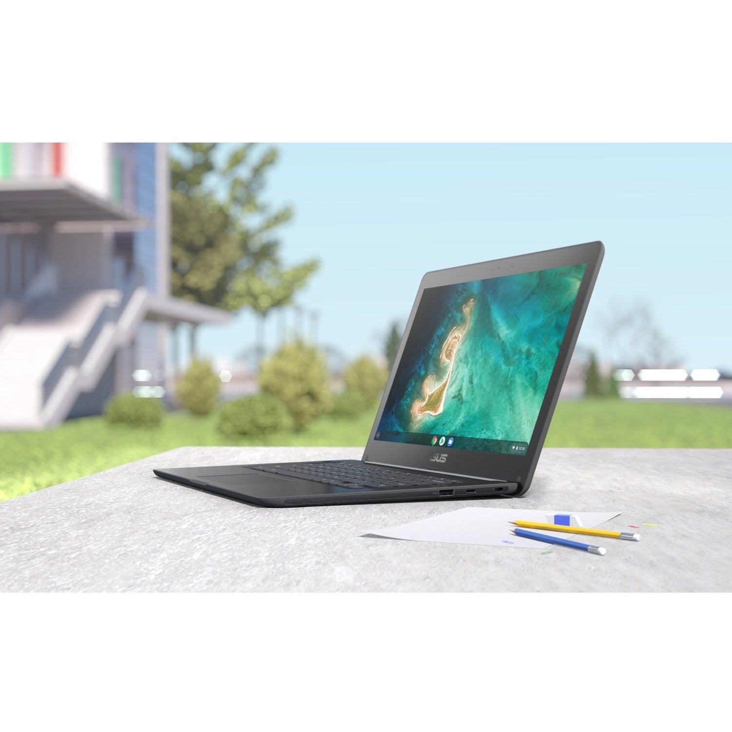 Asus Chromebook C403 C403NA-YZ02 14" Rugged Chromebook - HD - 1366 x 768 - Intel Celeron N3350 Dual-core (2 Core) 1.10 GHz - 4 GB Total RAM - 32 GB Flash Memory (C403NA-YZ02) Alternate-Image28 image