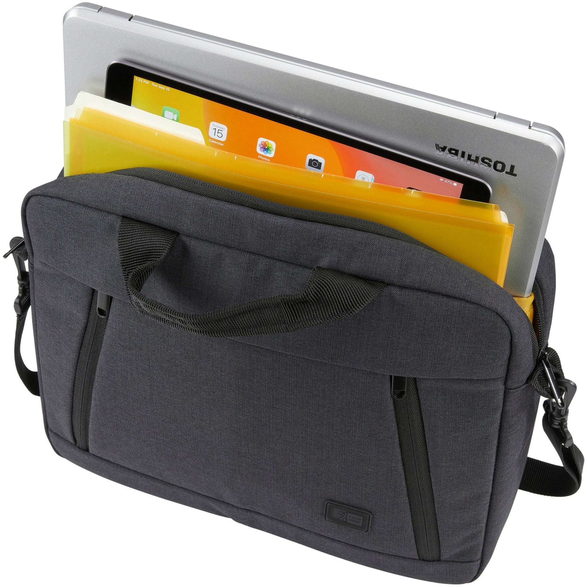 Case Logic 3204647 Huxton 13.3" Laptop Attaché, Shoulder Strap, Tablet PC, Accessories, Notebook