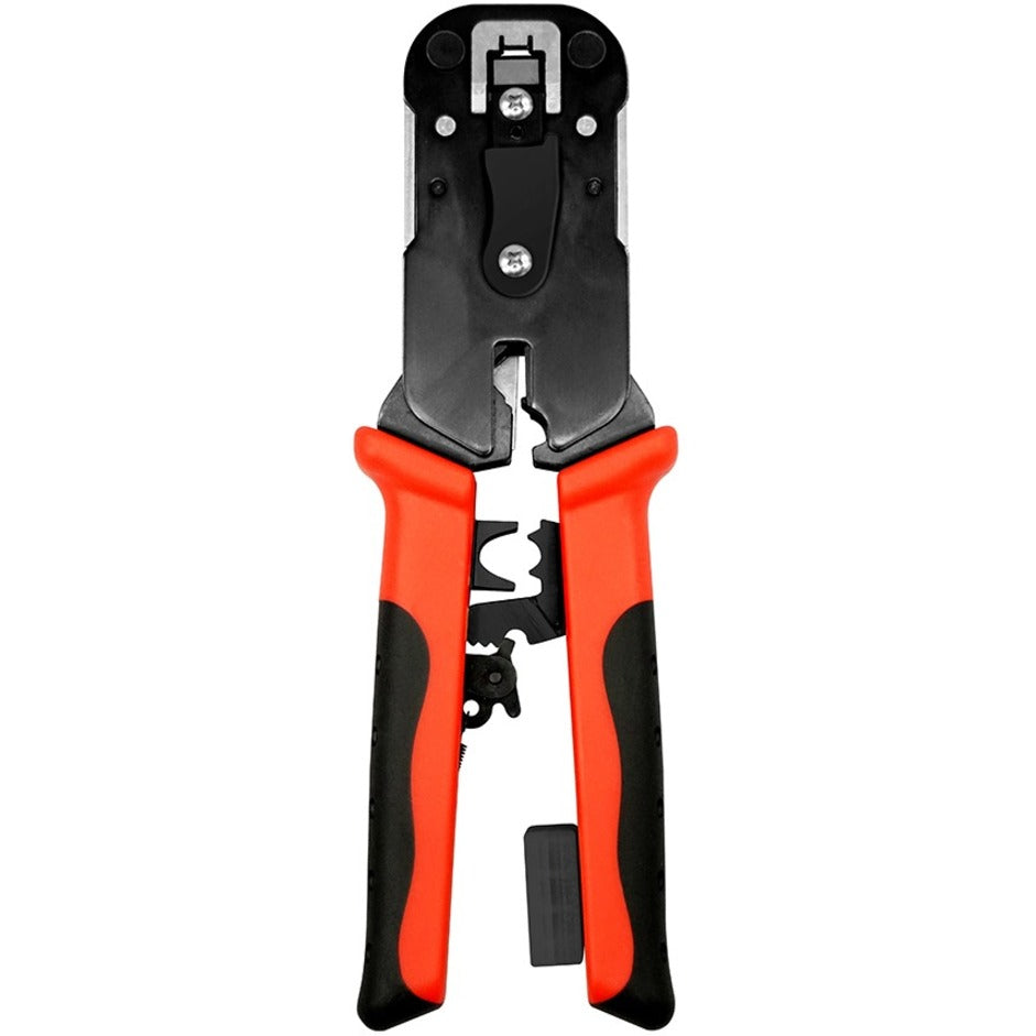 SIMPLY45 ProSeries RJ45 Crimp Tool with red ergonomic handles and black steel head-alternate-image1