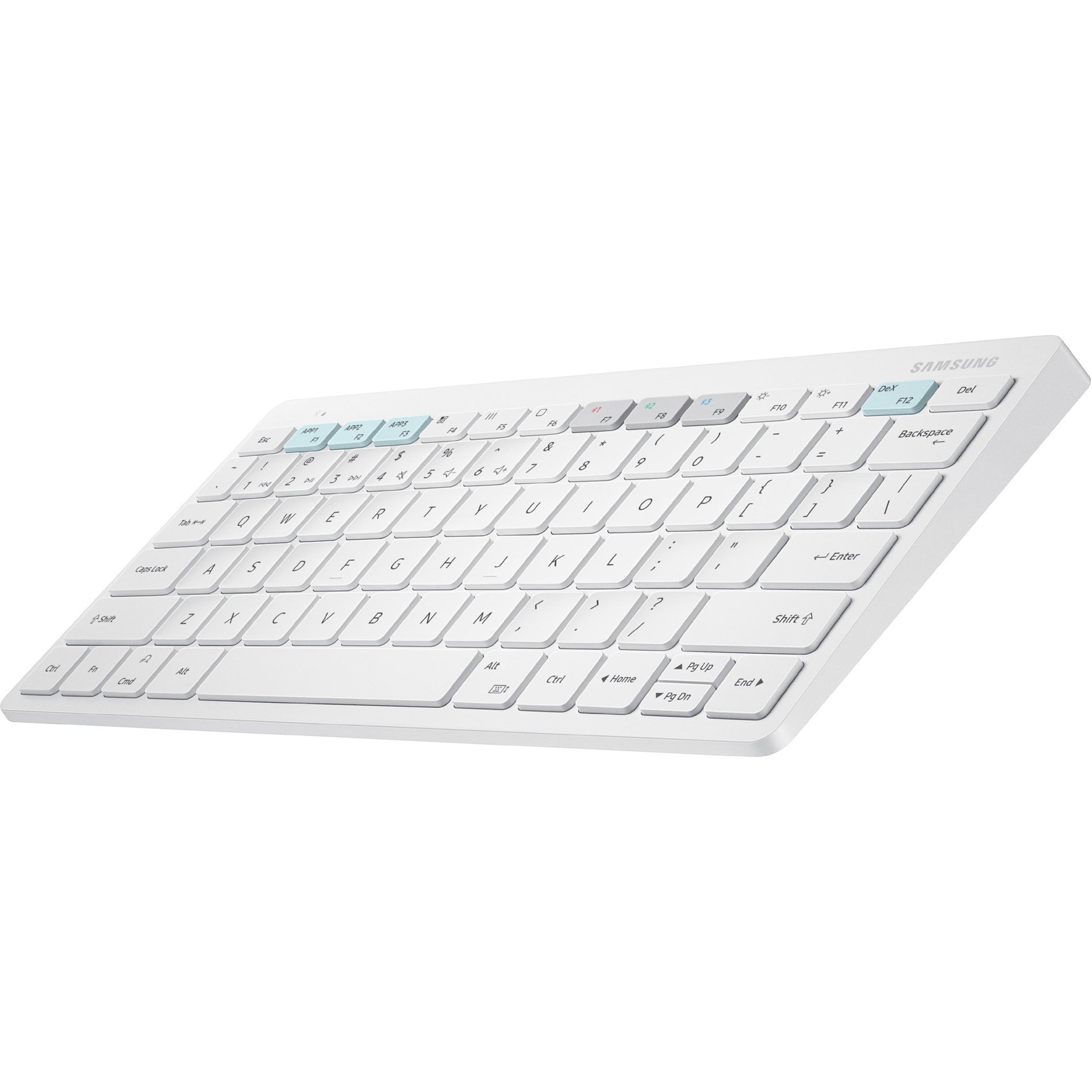 Samsung EJ-B3400UWEGUS Smart Keyboard Trio 500, White - Slim Bluetooth Wireless Keyboard