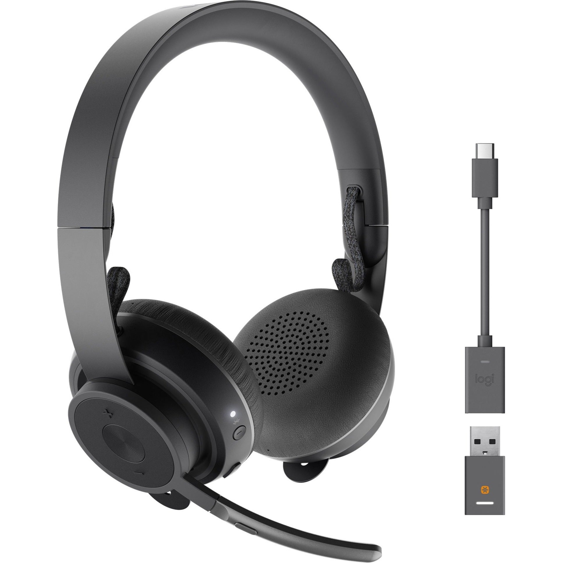 Logitech 981-001100 Zone 900 Headset Wireless Bluetooth Over-Ear Headset with Noise Canceling Graphite