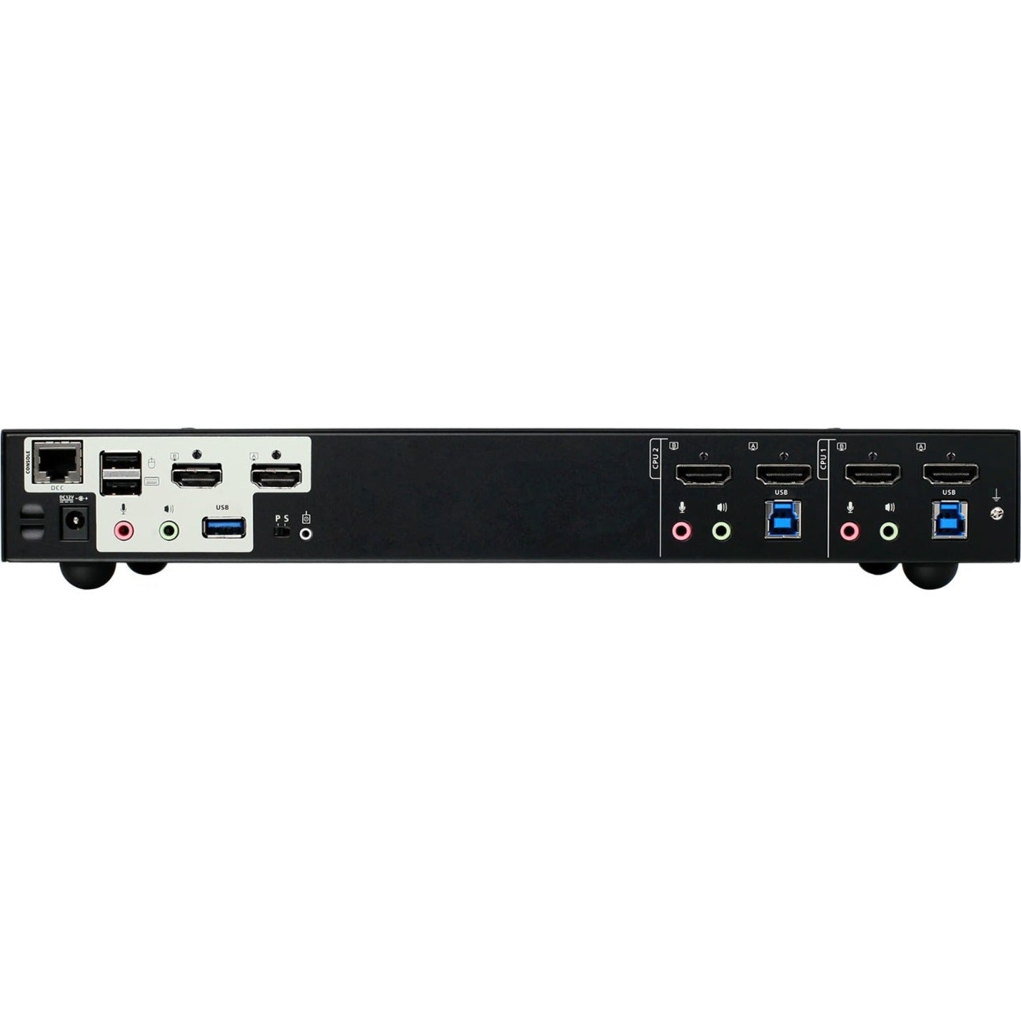 IOGEAR GCS1942H 2-Port 4K Dual View KVMP Switch with HDMI, USB 3.0 Hub and Audio - TAA Compliant